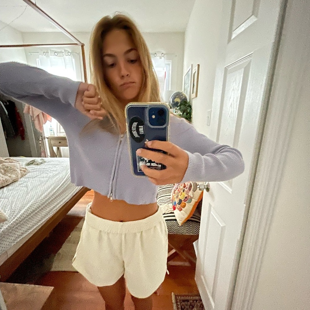 Brandy lilac zip up